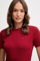 Tommy Hilfiger t-shirt in cotone granata WW0WW40587