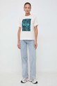 BOSS t-shirt in cotone 50517678 beige SS24