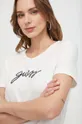 beżowy Guess t-shirt CARRIE