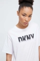 белый Хлопковая футболка Dkny