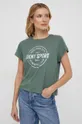 Бавовняна футболка Dkny зелений