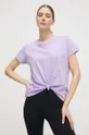 μωβ Βαμβακερό μπλουζάκι DKNY Γυναικεία