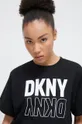 чёрный Хлопковая футболка Dkny