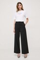 Elisabetta Franchi t-shirt bawełniany MA02341E2 biały SS24