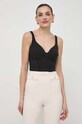Elisabetta Franchi bluzka czarny TO01041E2