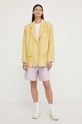 Samsoe Samsoe tricou din bumbac F23200050 roz SS24