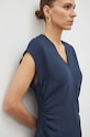 Majica Samsoe Samsoe F23400080 mornarsko modra
