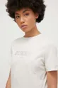 beżowy Guess t-shirt bawełniany ELEANORA