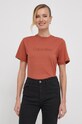 Calvin Klein t-shirt bawełniany pomarańczowy K20K206753