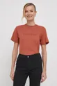 narančasta Pamučna majica Calvin Klein