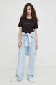G-Star tricou din bumbac D24216.4107 negru SS24