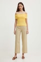 Блузка Lauren Ralph Lauren 200925745 жовтий SS24