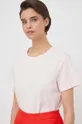 ružová Bavlnené tričko Lauren Ralph Lauren