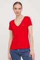 Tommy Jeans t-shirt DW0DW17385 czerwony AA00