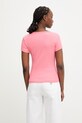 Oblečení Tommy Jeans tričko dámské bavlněné s elastanem DW0DW17385 růžová
