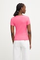 Abbigliamento Tommy Jeans t-shirt da donna in cotone con elastan DW0DW17385 rosa