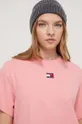 rózsaszín Tommy Jeans t-shirt