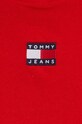 Tommy Jeans t-shirt DW0DW17391 piros