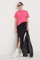 Μπλουζάκι Tommy Jeans DW0DW17391 ροζ AW24