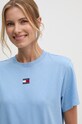 Odzież Tommy Jeans t-shirt DW0DW17391 niebieski