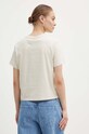 Ρούχα Βαμβακερό μπλουζάκι Tommy Jeans DW0DW17376 μπεζ