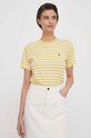 Бавовняна футболка Polo Ralph Lauren жовтий 211924293