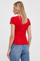Odzież Tommy Jeans t-shirt DW0DW17357 czerwony