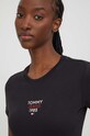 Ρούχα Μπλουζάκι Tommy Jeans DW0DW17357 μαύρο