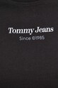 Bavlněné tričko Tommy Jeans černá DW0DW17359