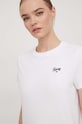 Tommy Jeans t-shirt bawełniany DW0DW17367 biały SS24