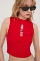 Top Tommy Jeans červená DW0DW17530