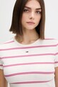Tommy Jeans t-shirt beżowy DW0DW17383