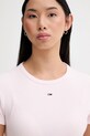 Tommy Jeans t-shirt różowy DW0DW17383
