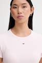 Tommy Jeans t-shirt różowy DW0DW17383