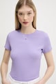 Tommy Jeans tricou violet DW0DW17383