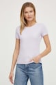 Tommy Jeans t-shirt DW0DW17383 fioletowy AA00