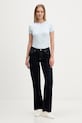 Tommy Jeans basic tričko dámské bavlněné s elastanem DW0DW17383 modrá AA00
