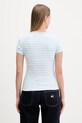 Oblečení Tommy Jeans basic tričko dámské bavlněné s elastanem DW0DW17383 modrá