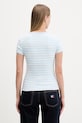 Oblečení Tommy Jeans basic tričko dámské bavlněné s elastanem DW0DW17383 modrá