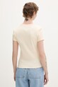 Odzież Tommy Jeans t-shirt basic damski bawełniany z elastanem DW0DW17383 beżowy