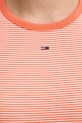 Tommy Jeans t-shirt DW0DW17383 pomarańczowy