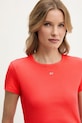 Oblačila Kratka majica Tommy Jeans DW0DW17383 oranžna