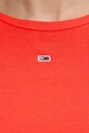 Kratka majica Tommy Jeans oranžna DW0DW17383
