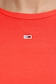 Kratka majica Tommy Jeans oranžna DW0DW17383