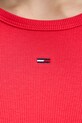 Tommy Jeans t-shirt DW0DW17383 czerwony