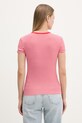 Oblečení Tommy Jeans basic tričko dámské bavlněné s elastanem DW0DW17383 červená