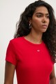 Tommy Jeans tricou rosu DW0DW17383