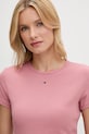 Oblačila Kratka majica Tommy Jeans DW0DW17383 roza