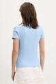 Oblečení Tommy Jeans basic tričko dámské bavlněné s elastanem DW0DW17383 modrá