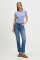 Tommy Jeans basic tričko dámské bavlněné s elastanem DW0DW17383 modrá AA00